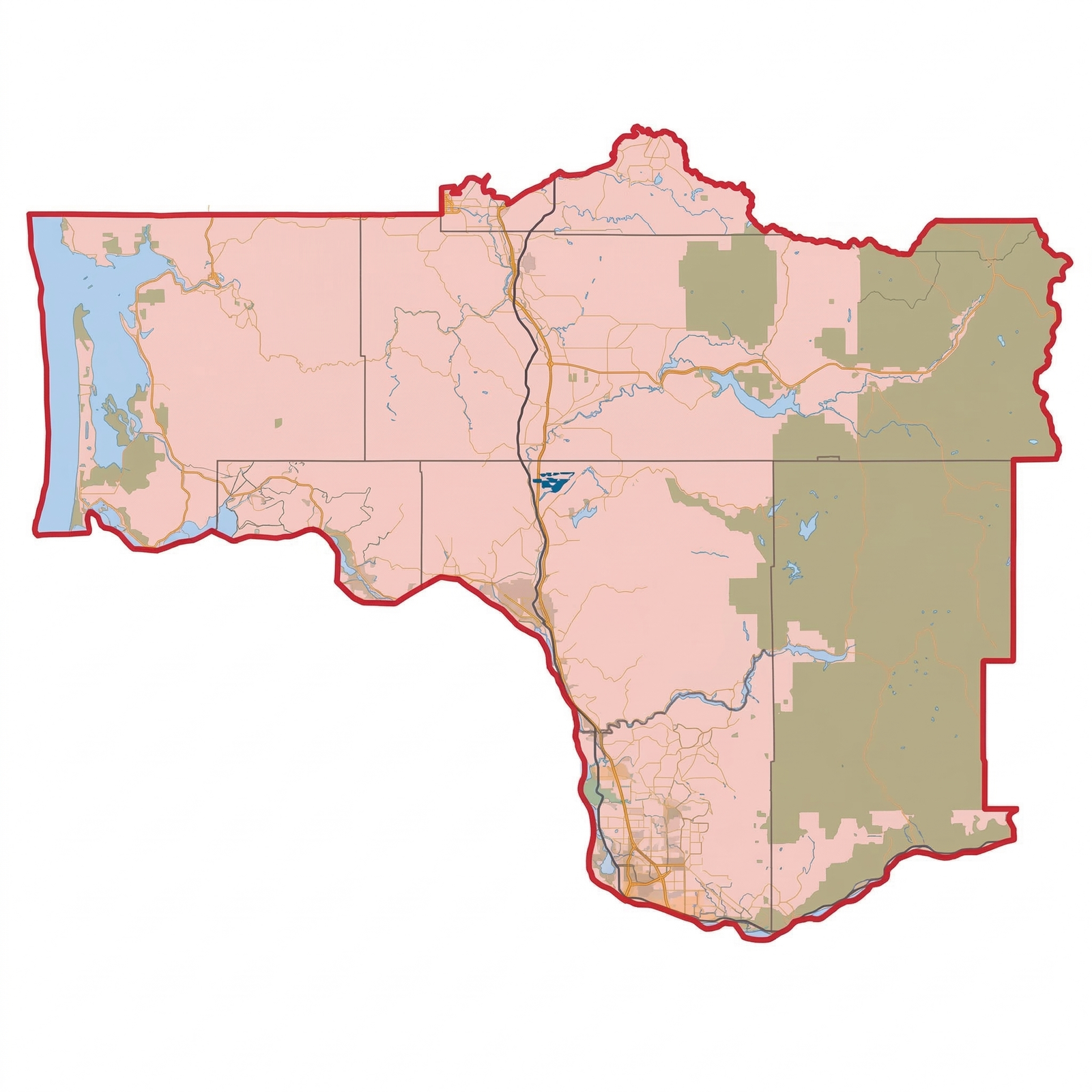 3rd-district-boundaries Washington State 3rd Congressional District